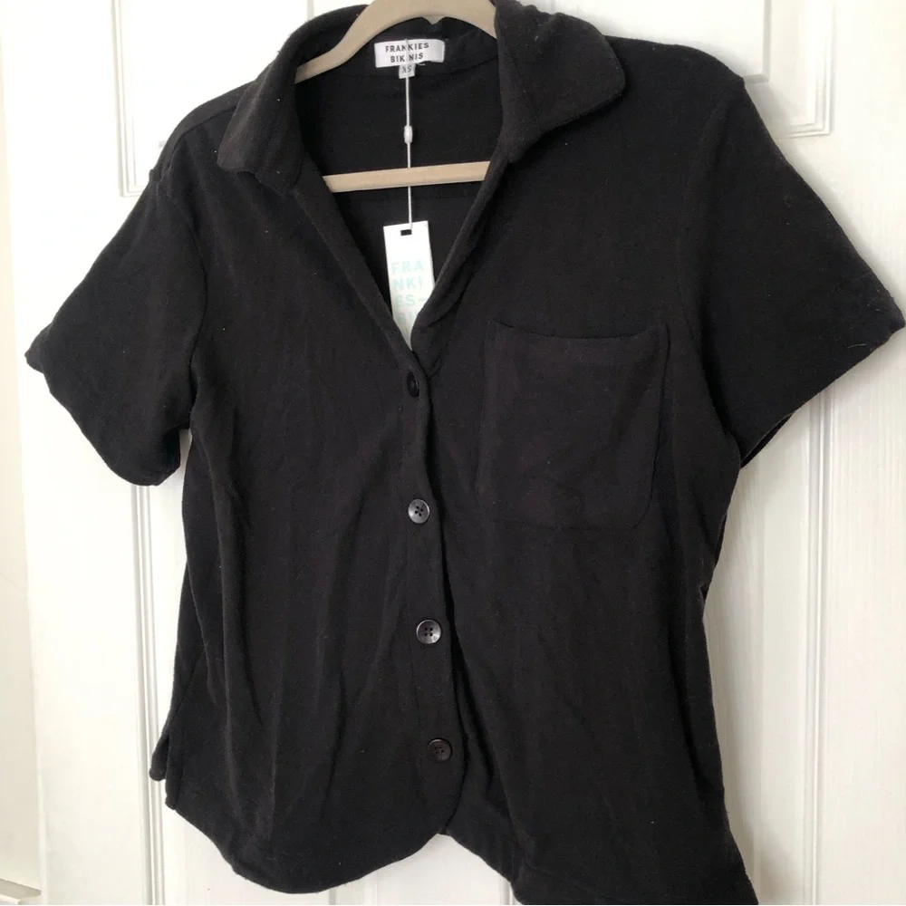 Frankie’s Bikinis Coco Terry Button Up Shirt